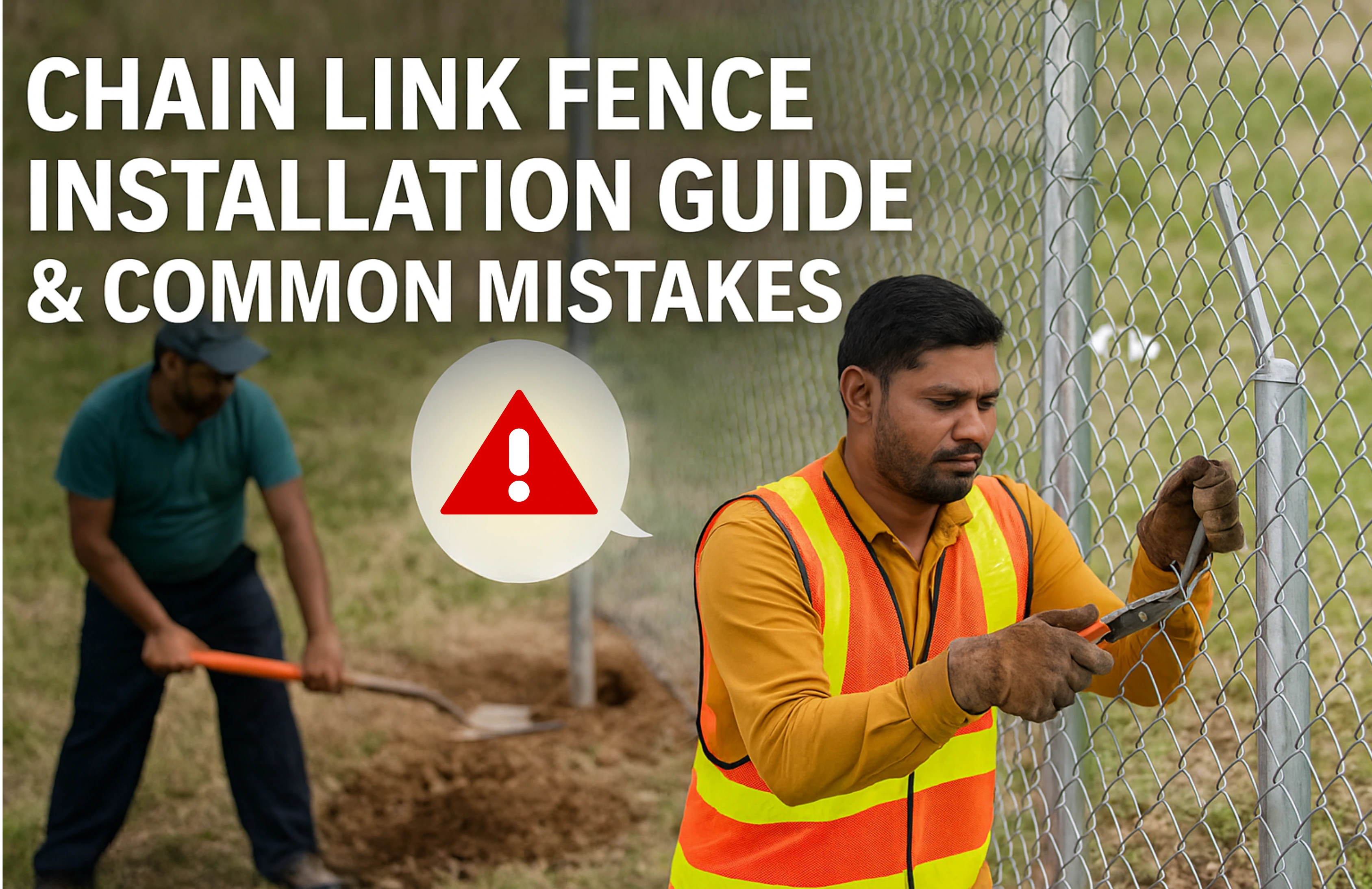 Fence Installation Guide: Stepwise Chain Link Fence Installation and Common Mistakes to Avoid